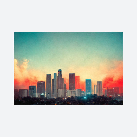 Los Angeles Cityscape North Galant Art