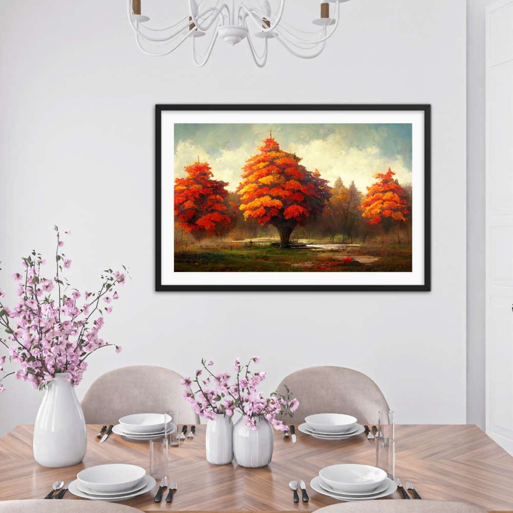 Maple Trees Forest framed Galant Art