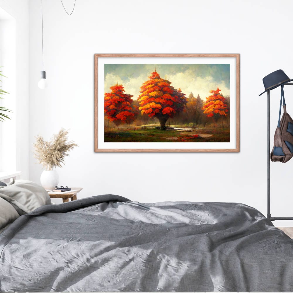 Maple Trees Forest framed Galant Art