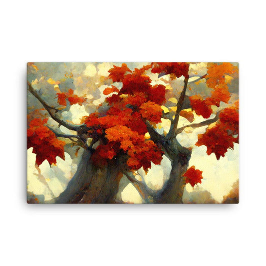 Maple Trees Trunk Canvas Galant Art