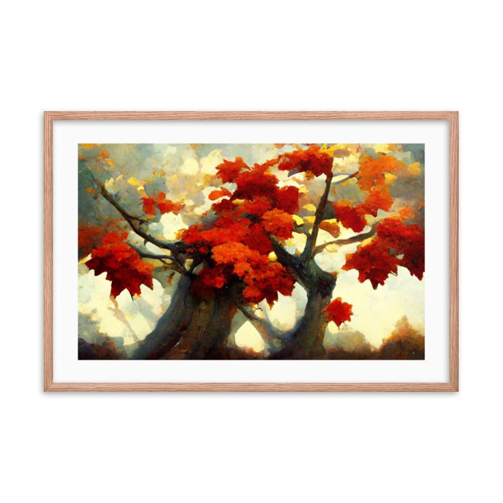 Maple Trees Trunk framed Galant Art