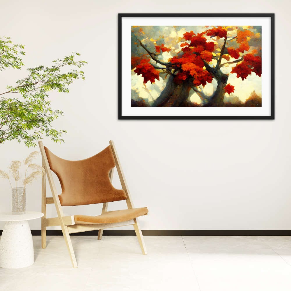 Maple Trees Trunk framed Galant Art