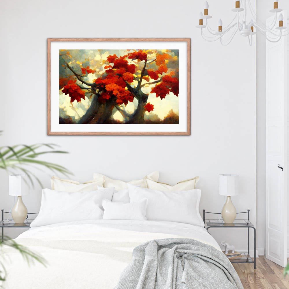 Maple Trees Trunk framed Galant Art