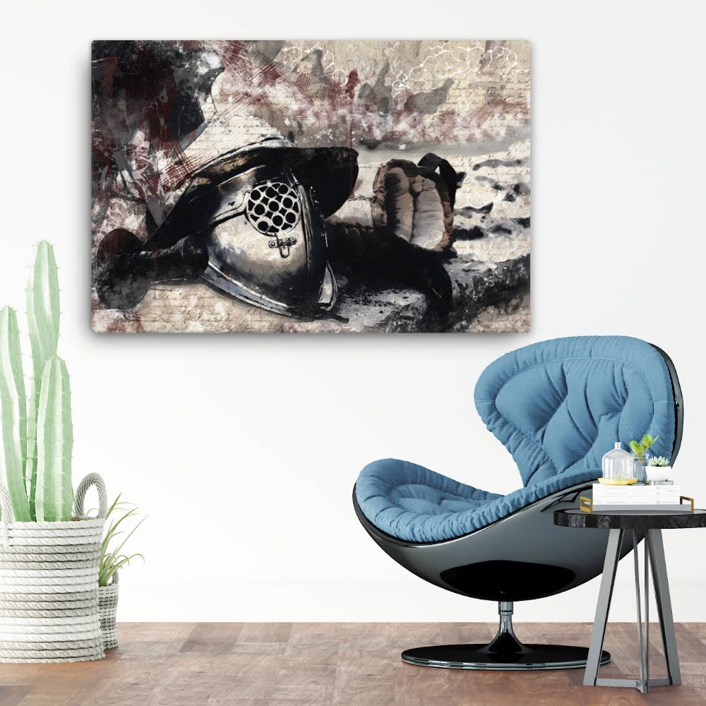 Medieval Helmet Canvas Galant Art