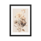 Minimalistic Neutral Tones Framed Galant Art