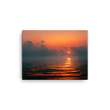 Misty Sunrise At Sea Canvas Galant Art