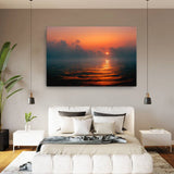 Misty Sunrise At Sea Canvas Galant Art