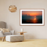 Misty Sunrise At Sea Framed Galant Art