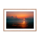 Misty Sunrise At Sea Framed Galant Art