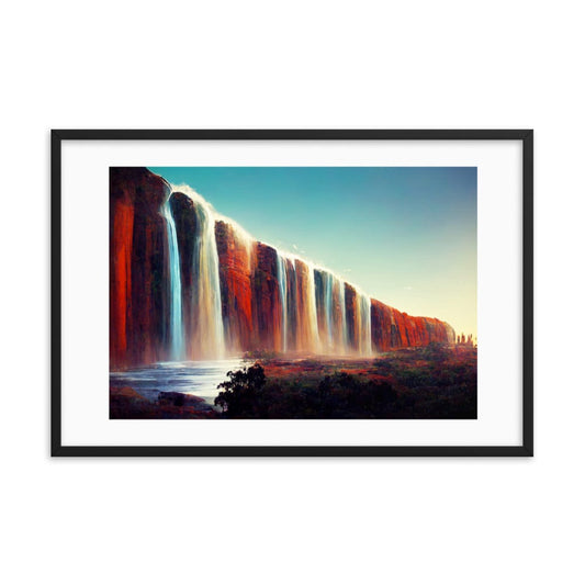 Multi Color Australia Waterfalls Galant Art