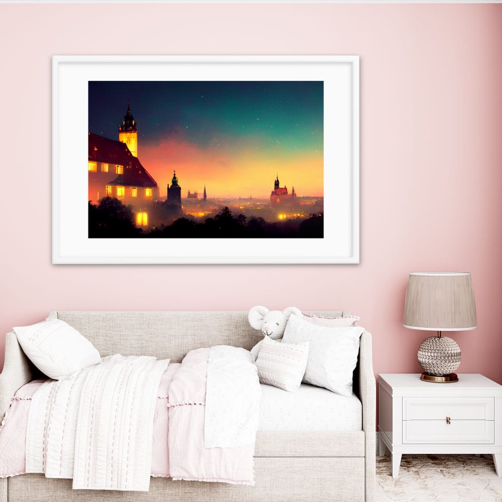 Night in Germany Framed Galant Art