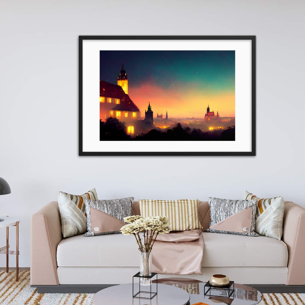 Night in Germany Framed Galant Art