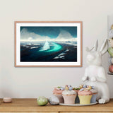 North Pole Ice Framed Galant Art