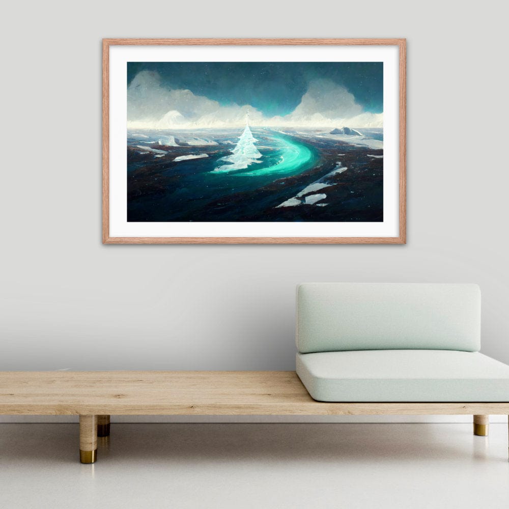 North Pole Ice Framed Galant Art