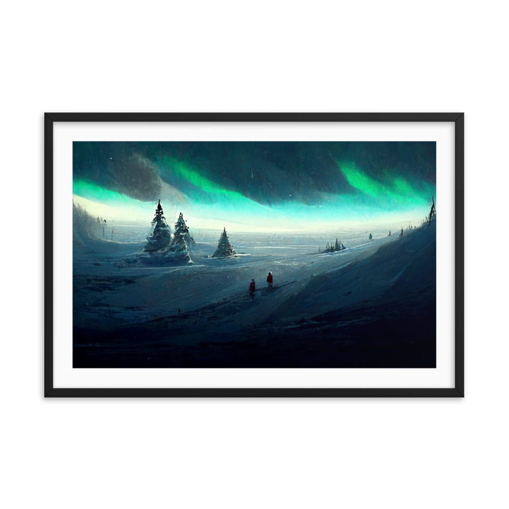 North Pole Snow Framed Galant Art