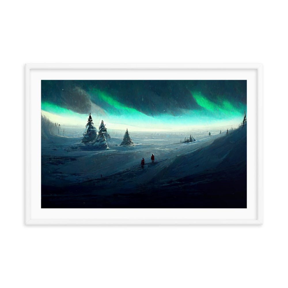 North Pole Snow Framed Galant Art