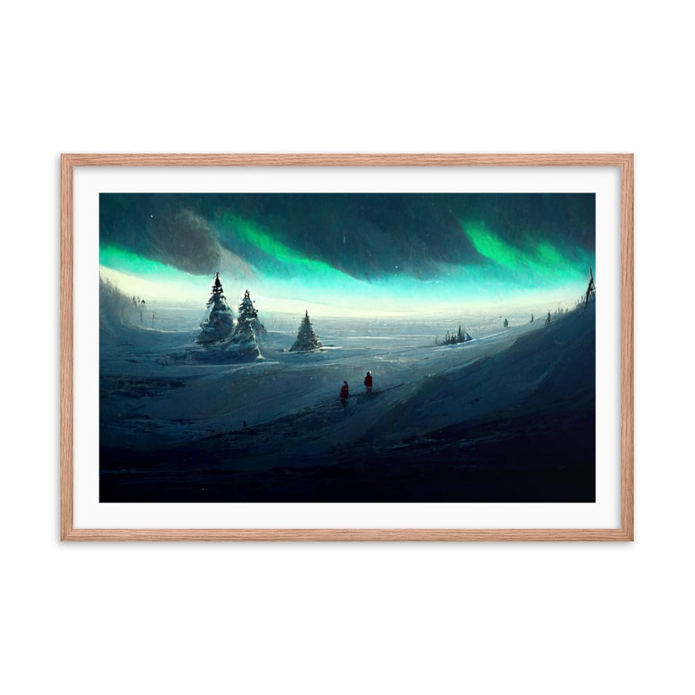 North Pole Snow Framed Galant Art