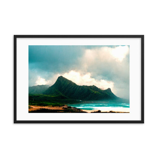 Oahu Island Ocean Framed Galant Art