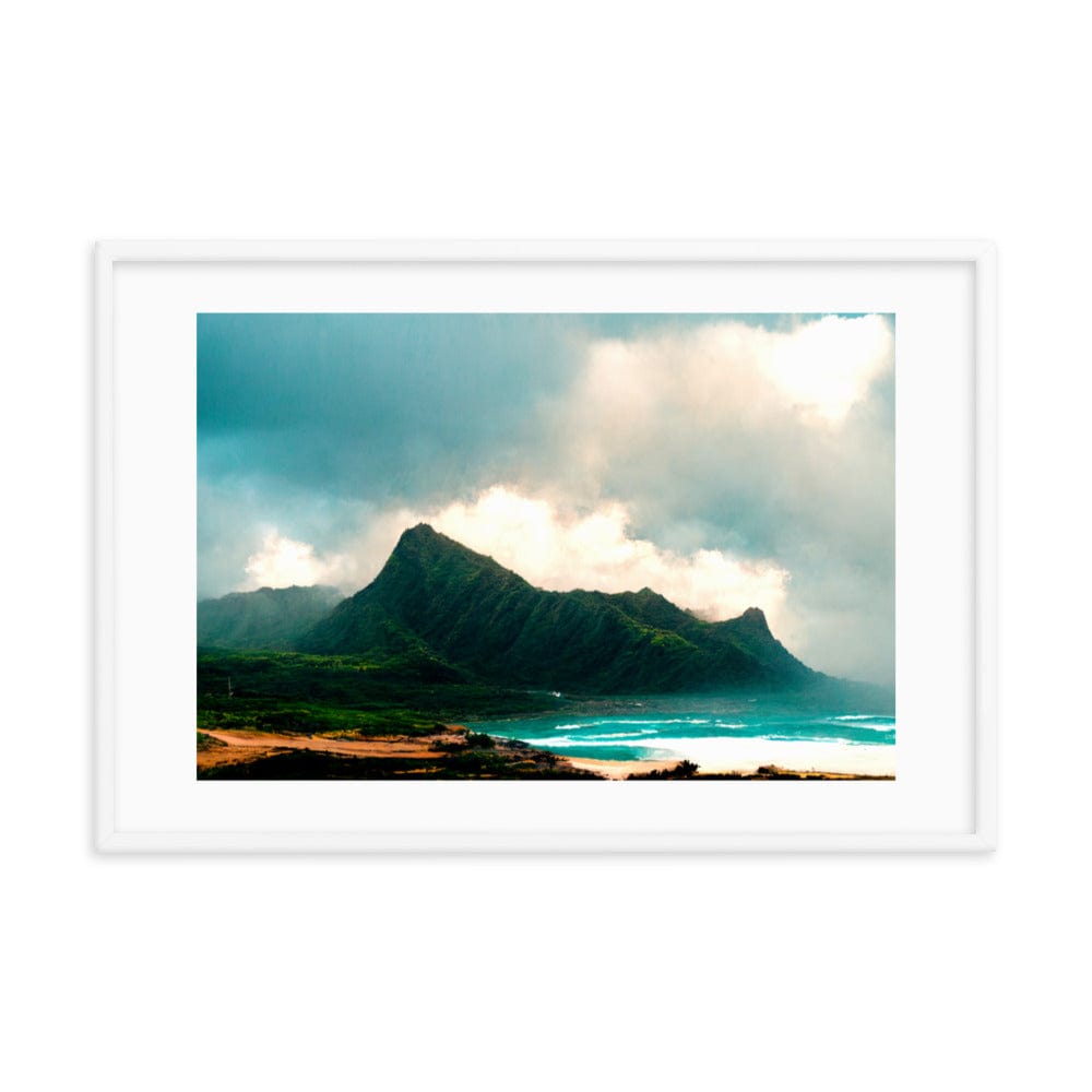 Oahu Island Ocean Framed Galant Art