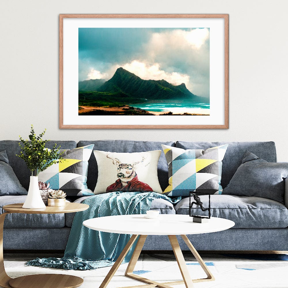 Oahu Island Ocean Framed Galant Art