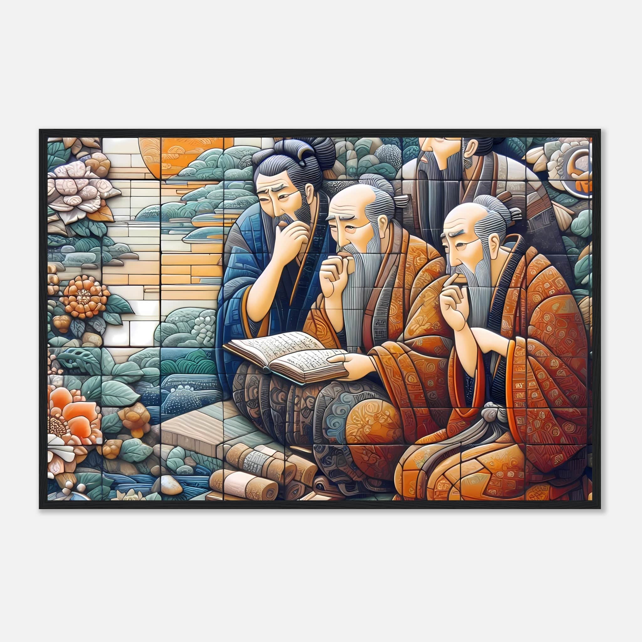 Old Japanese scribes Galant Art