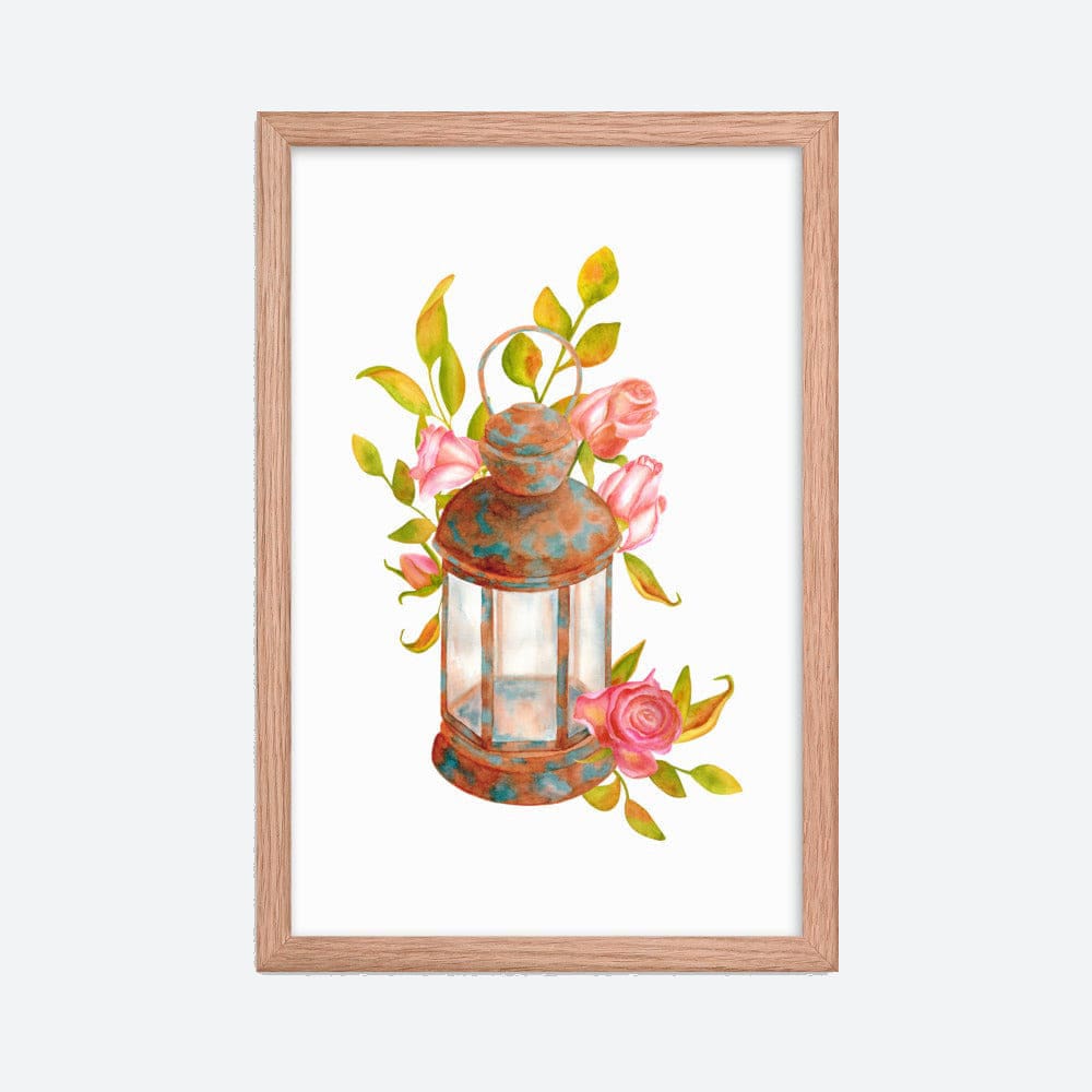 Old Rusty Lamp Framed Galant Art