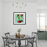 Pine And Straw Berries Framed Galant Art