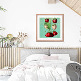 Pine And Straw Berries Framed Galant Art