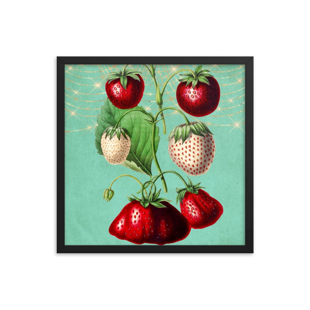 Pine And Straw Berries Poster Galant Art