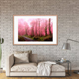 Pink Forest Mist Framed Galant Art