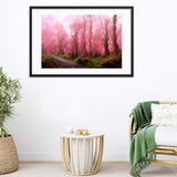 Pink Forest Mist Framed Galant Art