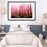 Pink Forest Mist Framed Galant Art