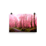 Pink Forest Mist Print Galant Art