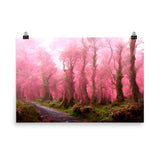 Pink Forest Mist Print Galant Art