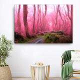 Pink Forest Path Canvas Galant Art