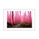 Pink Forest Path Framed Galant Art