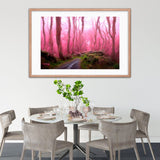 Pink Forest Path Framed Galant Art