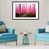 Pink Forest Path Framed Galant Art