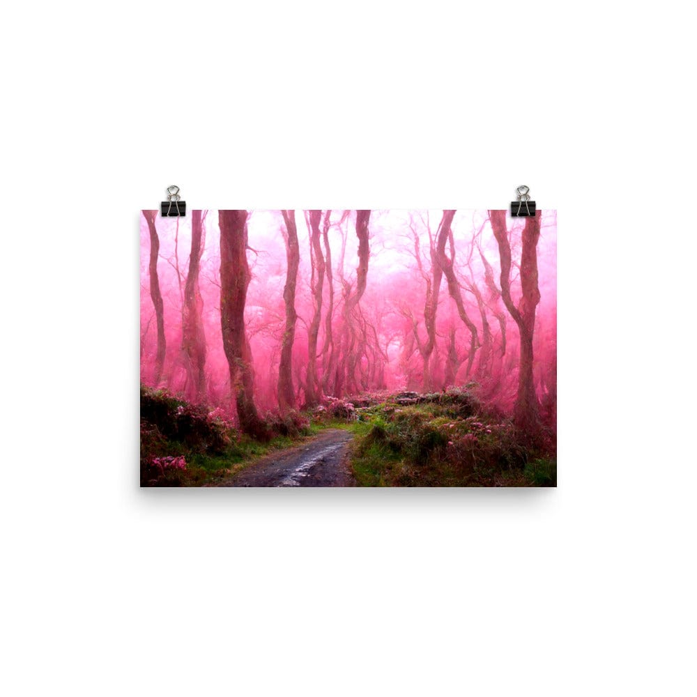 Pink Forest Path Print Galant Art