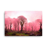 Pink Forest Vegetation Canvas Galant Art