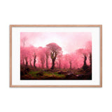 Pink Forest Vegetation Framed Galant Art