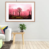 Pink Forest Vegetation Framed Galant Art