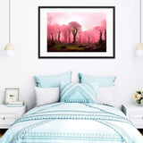 Pink Forest Vegetation Framed Galant Art