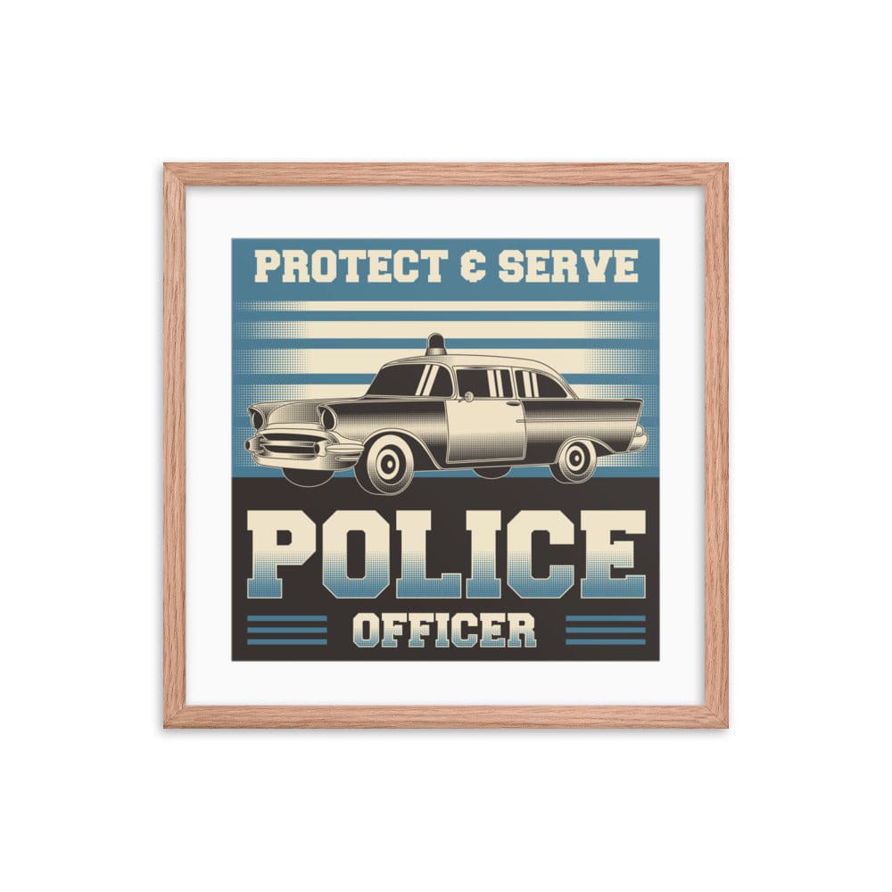 Police Vintage Car Galant Art