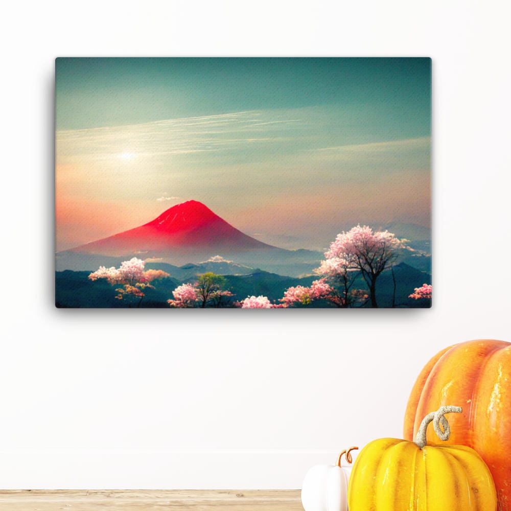 Red Mountain Top Canvas Galant Art