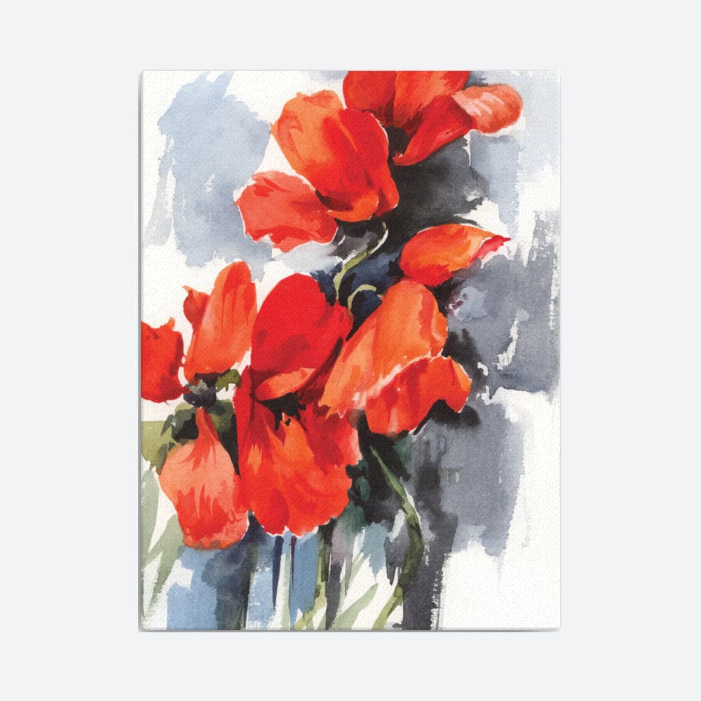 Red Poppy Panel Canvas Galant Art