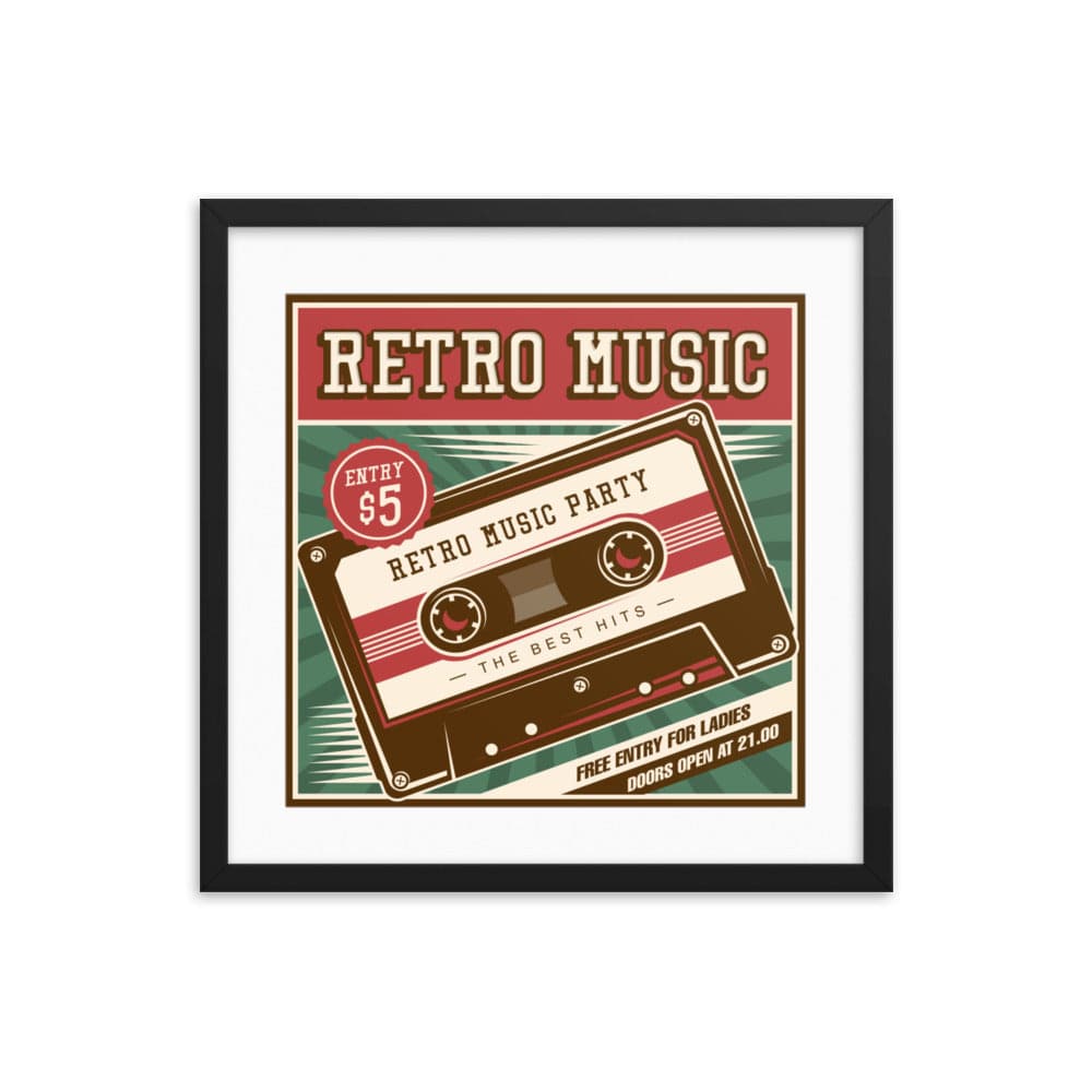 Retro Music Cassette Galant Art