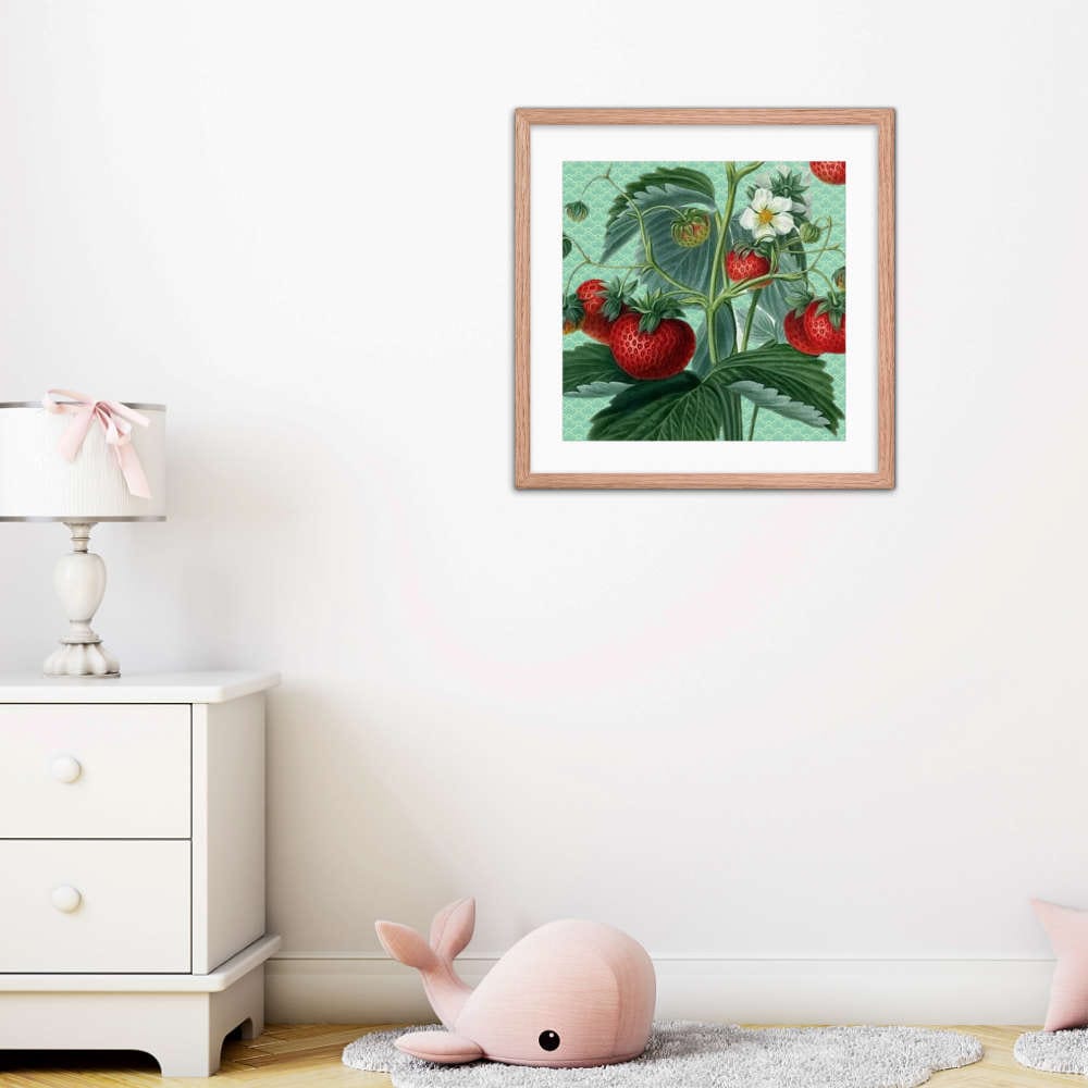 Ripe Strawberries Framed Galant Art