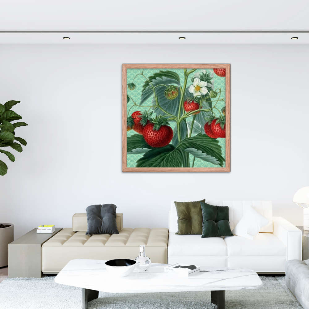 Ripe Strawberries Poster Galant Art