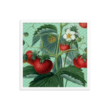 Ripe Strawberries Poster Galant Art